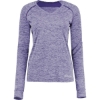 Custom Womens Electrify CoolCore® Long Sleeve V-Neck T-Shirt Purple Heather
