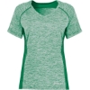 Custom Womens Electrify CoolCore® V-Neck T-Shirt Kelly Heather