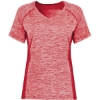 Custom Womens Electrify CoolCore® V-Neck T-Shirt Scarlet Heather
