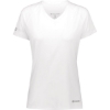 Custom Womens Electrify CoolCore® V-Neck T-Shirt White