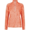 Custom Womens Electrify CoolCore® Quarter-Zip Pullover Orange Heather