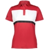 Custom Womens Prism Bold Polo Scarlet/ White