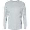 Custom Mens Momentum Long Sleeve T-Shirt Silver