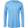 Custom Mens Momentum Hooded Long Sleeve T-Shirt Columbia Blue