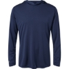 Custom Mens Momentum Hooded Long Sleeve T-Shirt Navy