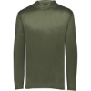 Custom Mens Momentum Hooded Long Sleeve T-Shirt Olive