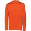 Custom Mens Momentum Hooded Long Sleeve T-Shirt Orange
