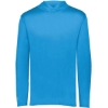Custom Mens Momentum Hooded Long Sleeve T-Shirt Power Blue
