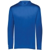 Custom Mens Momentum Hooded Long Sleeve T-Shirt Royal