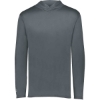 Custom Youth Momentum Hooded Long Sleeve T-Shirt Graphite