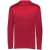Custom Youth Momentum Hooded Long Sleeve T-Shirt Scarlet