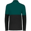 Custom Mens Momentum Team Quarter-Zip Pullover Black/ Dark Green