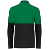 Custom Mens Momentum Team Quarter-Zip Pullover Black/ Kelly