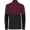 Custom Mens Momentum Team Quarter-Zip Pullover Black/ Maroon