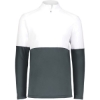 Custom Mens Momentum Team Quarter-Zip Pullover Iron/ White