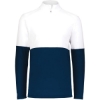 Custom Mens Momentum Team Quarter-Zip Pullover Navy/ White