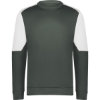 Custom Mens Momentum Team Crewneck Sweatshirt Iron/ White