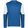 Custom Mens Momentum Team Crewneck Sweatshirt Royal/ White
