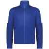 Custom Mens Crosstown Full-Zip Jacket Royal/ White