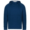 Custom Youth All-Pro Performance Fleece Hooded Sweatshirt Navy Heather/ Silver