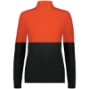 Custom Womens Momentum Team Quarter-Zip Pullover Black/ Orange