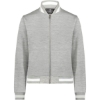 Custom Womens V-Street Full-Zip Jacket Athletic Heather/ White