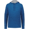 Custom Womens All-Pro Performance Fleece Hooded Sweatshirt Royal Heather/ Silver