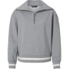 Custom Womens Heritage Prep Quarter-Zip Pullover Athletic Heather/ Vanilla