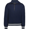 Custom Womens Heritage Prep Quarter-Zip Pullover Navy/ Vanilla