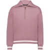 Custom Womens Heritage Prep Quarter-Zip Pullover Rosewood/ Vanilla