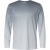 Custom Unisex Barbados Performance Pin Dot Long Sleeve T-Shirt Black/ Light Charcoal