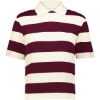 Custom Womens Prep Street Rugby Crop T-Shirt Alabaster/ Vintage Maroon