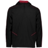 Custom Mens Wizard Quarter-Zip Hooded Pullover Black/ Scarlet