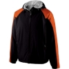 Custom Mens Homefield Hooded Jacket Black/ Orange