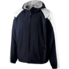 Custom Mens Homefield Hooded Jacket Navy/ White
