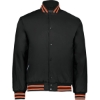 Custom Mens Heritage Jacket Black/ Orange/ White