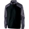 Custom Mens Raider Quarter-Zip Jacket Carbon Print/ Black