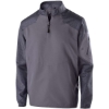 Custom Mens Raider Quarter-Zip Jacket Carbon Print/ Graphite