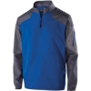 Custom Mens Raider Quarter-Zip Jacket Carbon Print/ Royal