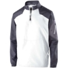Custom Mens Raider Quarter-Zip Jacket Carbon Print/ White