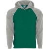 Custom Mens Athletic Fleece Banner Hooded Sweatshirt Dark Green/ Athletic Heather