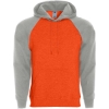 Custom Mens Athletic Fleece Banner Hooded Sweatshirt Orange/ Athletic Heather