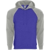 Custom Mens Athletic Fleece Banner Hooded Sweatshirt Purple/ Athletic Heather