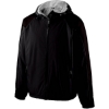 Custom Youth Homefield Hooded Jacket Black
