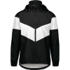 Custom Mens Potomac Hooded Jacket Black/ White