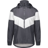 Custom Mens Potomac Hooded Jacket Carbon/ White