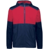 Custom Mens SeriesX Hooded Jacket Navy/ Scarlet