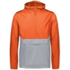 Custom Mens Packable Quarter-Zip Jacket Orange/ Athletic Grey