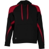 Custom Unisex Athletic Fleece Prospect Hooded Sweatshirt Black/ Scarlet