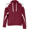 Custom Unisex Athletic Fleece Prospect Hooded Sweatshirt Cardinal/ White